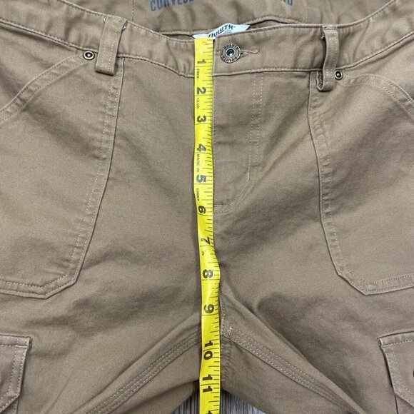 Duluth Trading Co Cargo Pants Women's 6x31 Curvesetter Waistband Khaki Tan Brown - Picture 8 of 9